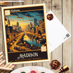 Carte Postale Madison, Alabama   Vintage