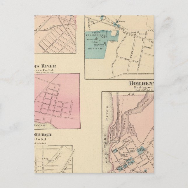 Carte Postale Madison, Bordentown, NJ (Devant)