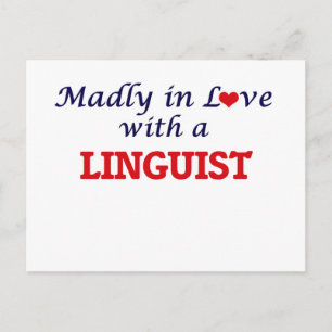 Carte Postale Madly amoureux d'un Linguiste