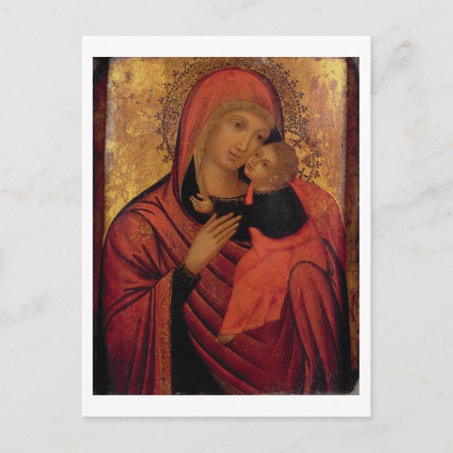 Carte Postale Madonna and Child, c.1650 (panel) (Devant)