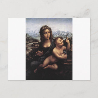 Carte Postale Madonna avec le Yarnwinder