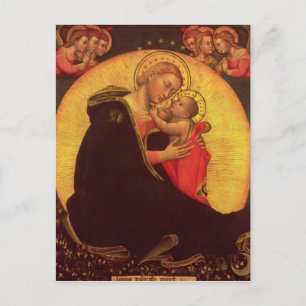 Carte Postale Madonna de l'humilité, 1390-1400