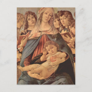 Carte Postale Madonna della Melagrana by Botticelli