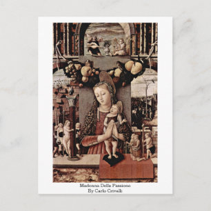 Carte Postale Madonna Della Passione Par Carlo Crivelli