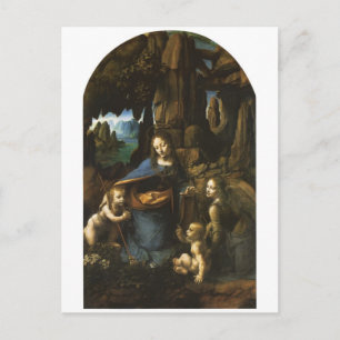 Carte Postale Madonna des Rochers par Léonard de Vinci c.1483