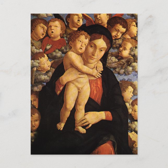 Carte Postale Madonna des Tcherubim par Andrea Mantegna (Devant)