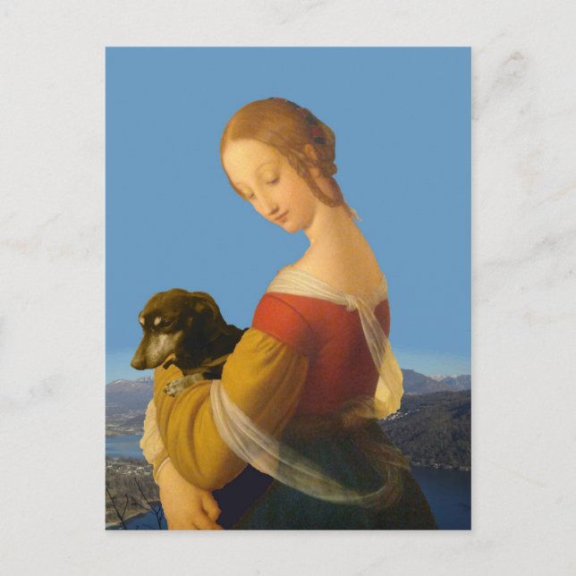 Carte Postale Madonna et art Tate Grande-Bretagne de teckel (Devant)