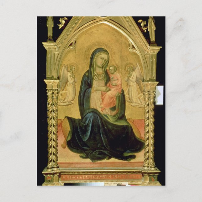 Carte Postale Madonna et Enfant, 1400 (Devant)
