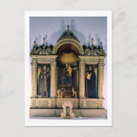 Madonna et Enfant et Saints (retable triptyque)