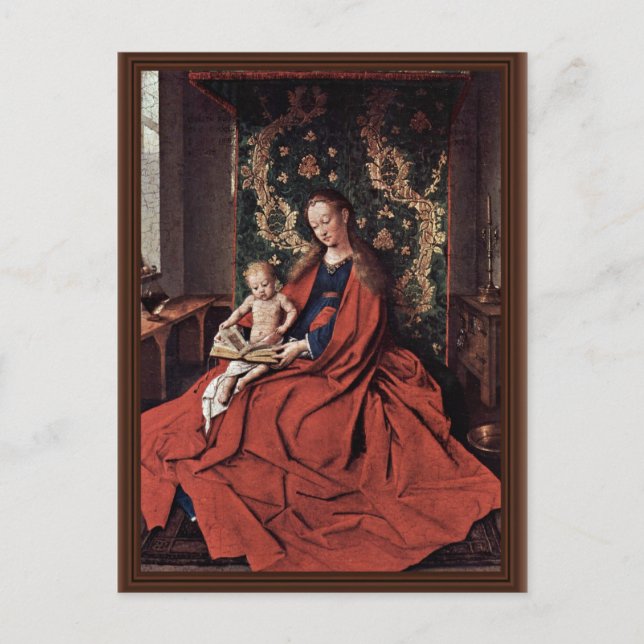 Carte Postale Madonna Et Enfant Lecture Par Eyck Jan Van (Best Q (Devant)