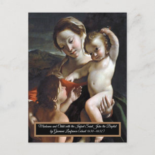 Carte Postale Madonna et Enfant Saint John