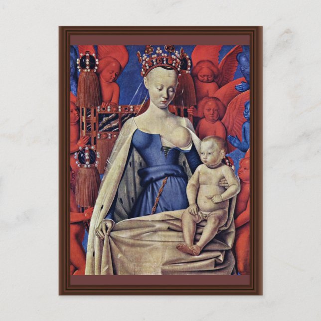 Carte Postale Madonna Et Enfant [Vierge Avec Enfant Et Anges] ( (Devant)