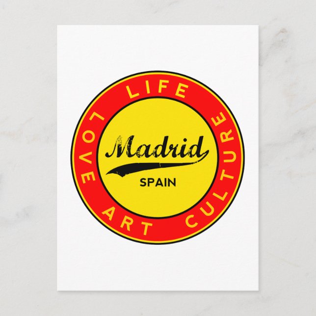Carte Postale Madrid (Devant)