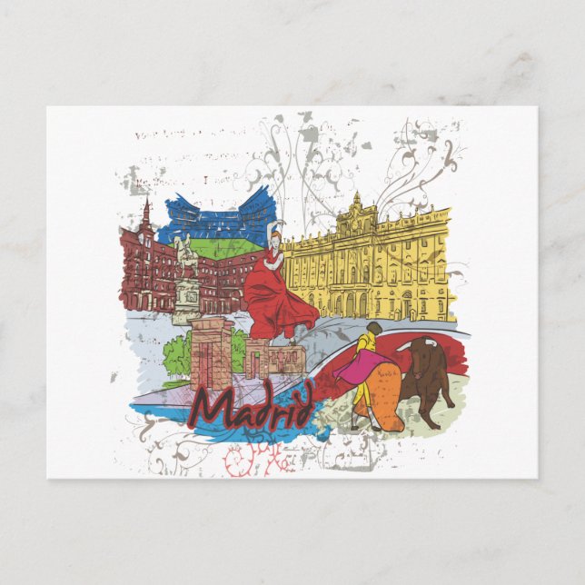 Carte Postale Madrid (Devant)