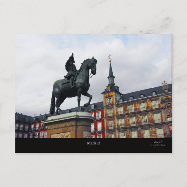 Carte Postale Madrid Plaza (Devant)