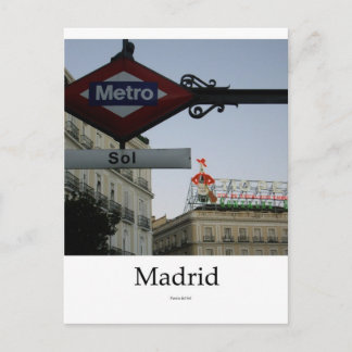 Carte Postale Madrid, Puerta del Sol