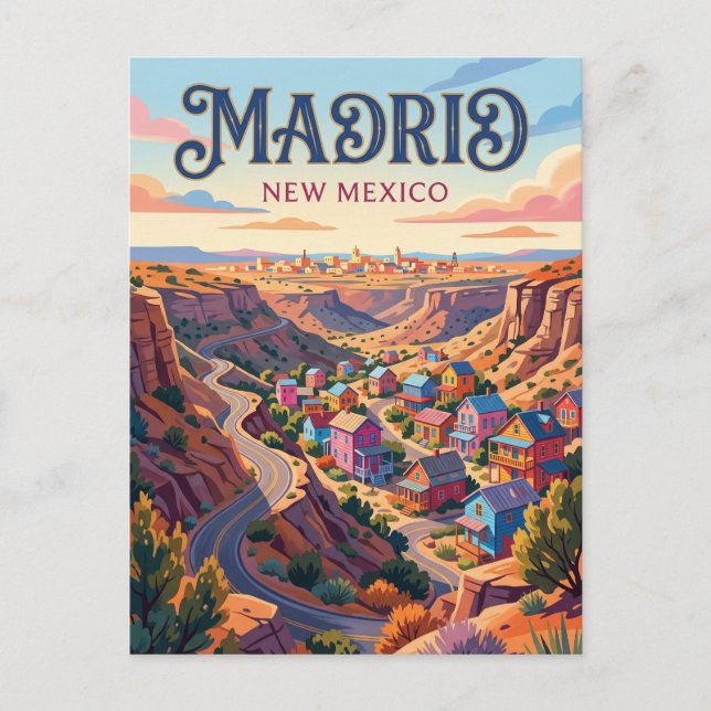 Carte Postale Madrid USA (Devant)