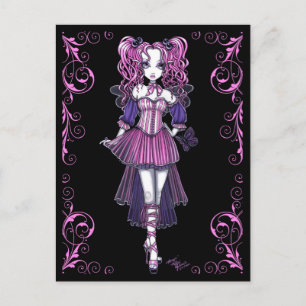 Carte postale "Maegan" Pink Valentine Fairy Art