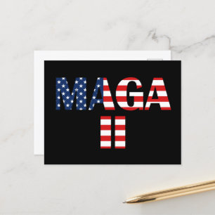 Carte Postale MAGA 2, drapeau américain