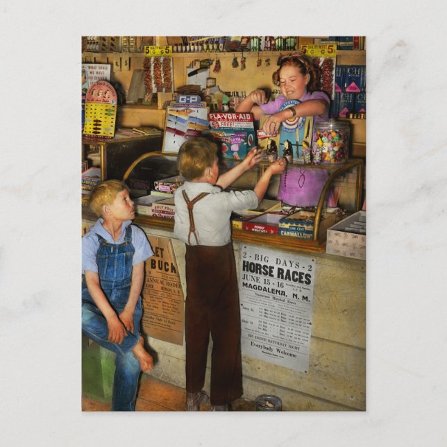 Carte Postale Magasin - Bonbons pour nous deux 1940 (Devant)