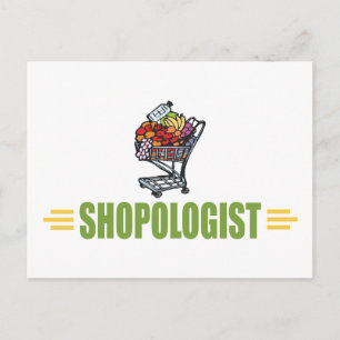 Carte Postale Magasin d'épicerie amusant
