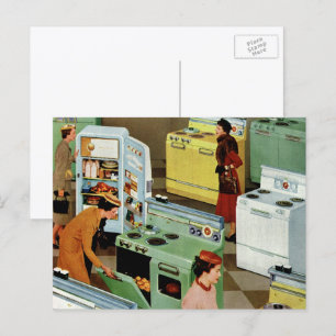 Carte Postale Magasin d'exposition de l'appliance vintage Commer