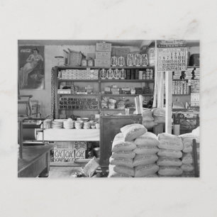 Carte Postale Magasin général de campagne, 1936