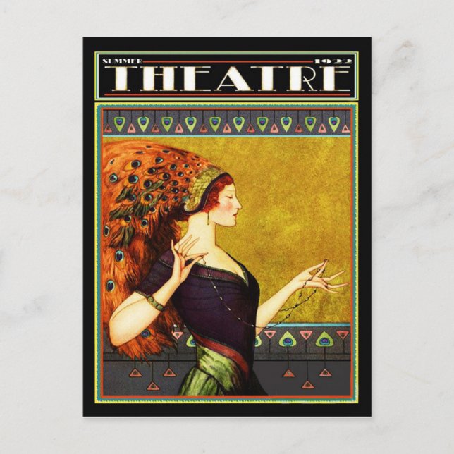 Carte Postale Magazine Art Déco Théâtre 1922 (Devant)