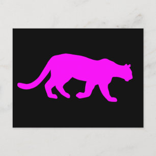 Carte postale Magenta Cougar Puma Wildlife