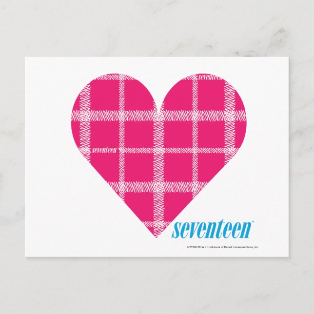 Carte Postale Magenta Plaid 2 (Devant)