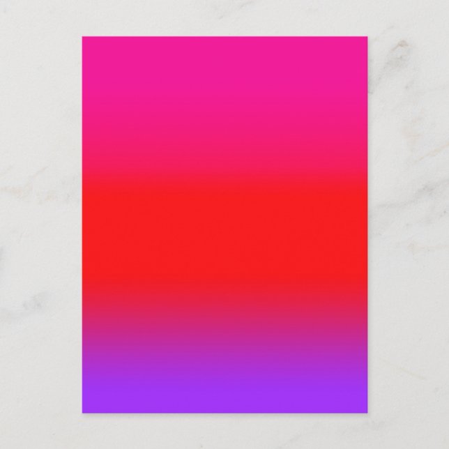 Carte Postale Magenta Rouge Violet Ombre Festif (Devant)