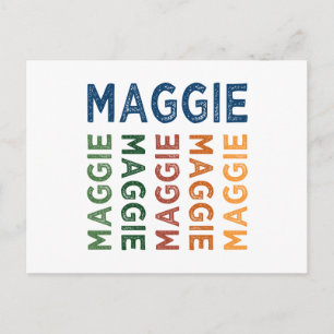 Carte Postale Maggie Cute coloré