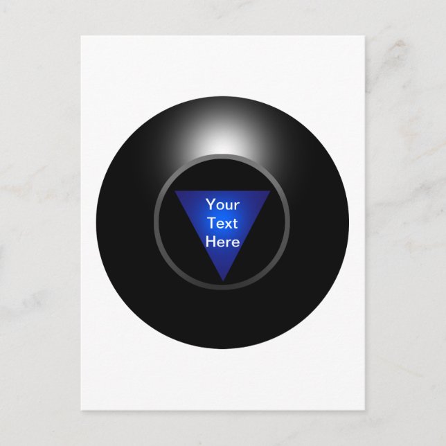 Carte Postale Magic 8 boule - Votre texte (Devant)