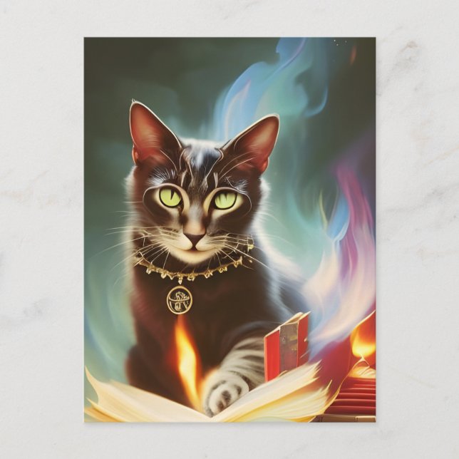 Carte postale Magic Cat (Devant)