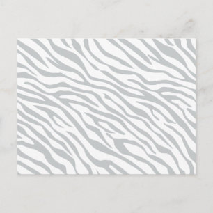 Carte Postale Magic Zebra Stripes Click to Customize Grey Color
