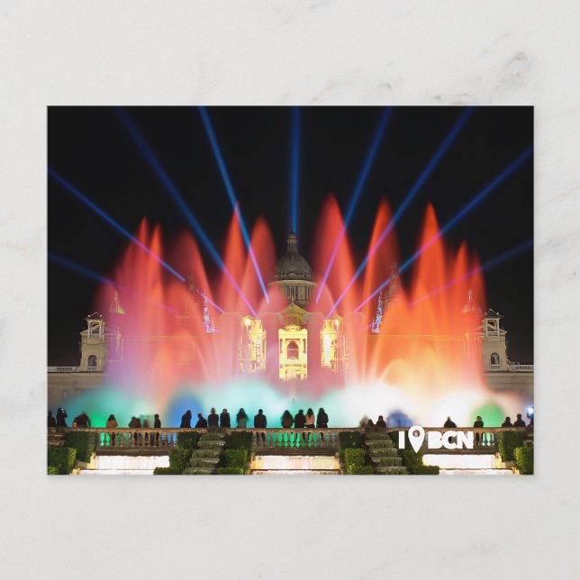 Carte Postale Magical fountain, Barcelone, Spain (Devant)