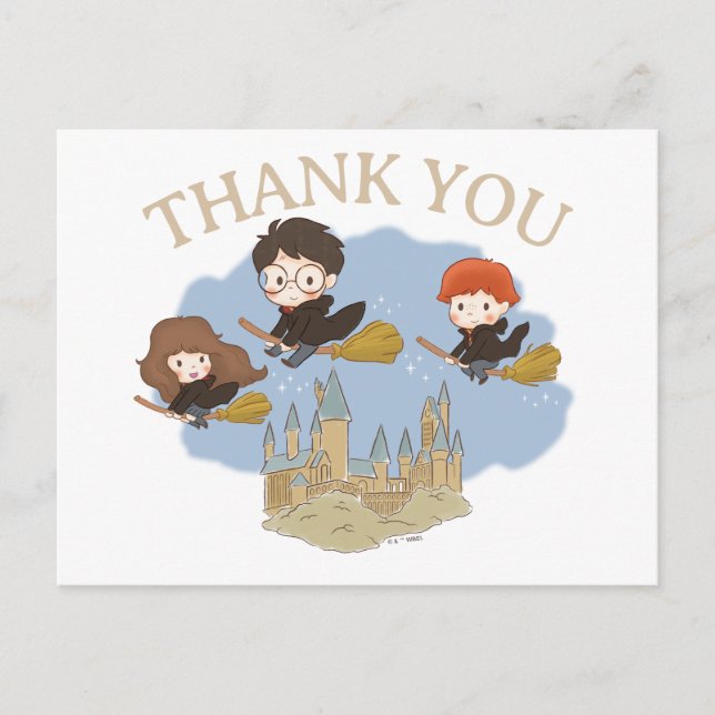 Carte Postale Magical Harry Potter and Hogwarts Thank You (Devant)
