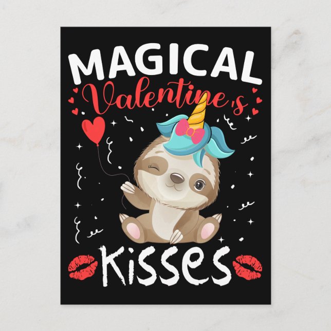 Carte Postale Magical Valentine's Kisses (Devant)