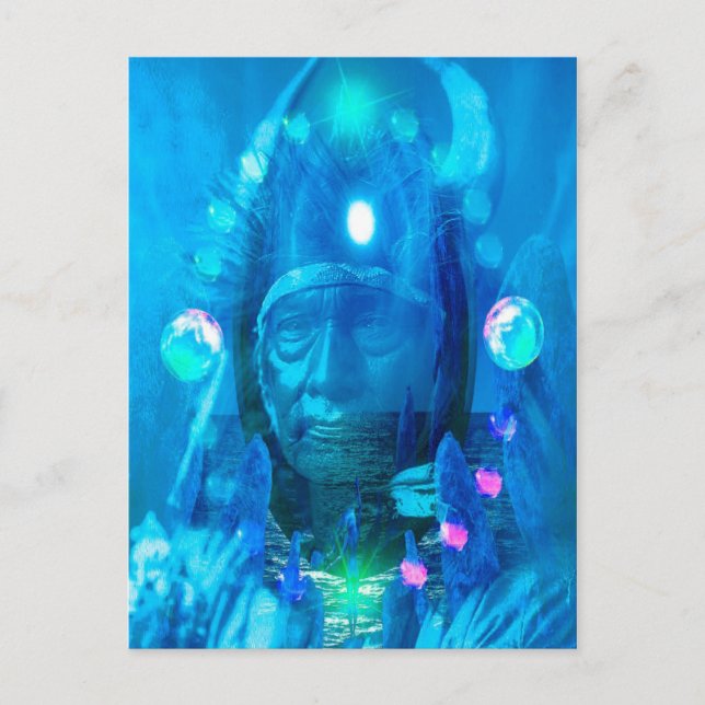 Carte Postale Magicien amérindien (Devant)