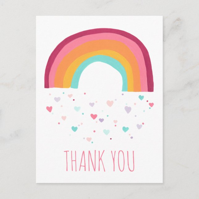Carte Postale Magie Arc-en-ciel Bonheur - Merci (Devant)
