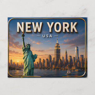 Carte Postale Magie de New York City