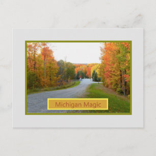 CARTE POSTALE "MAGIE DU MICHIGAN"/CARTE POSTALE DES COULEURS D'A