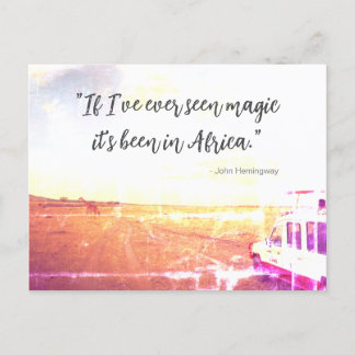 Carte Postale Magie en Afrique Poster Canvas Imprimer Souris