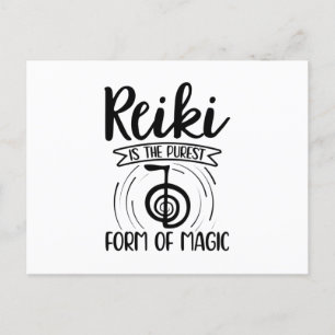 Carte Postale Magie Reiki   Reiki Master Meditation Idée cadeau