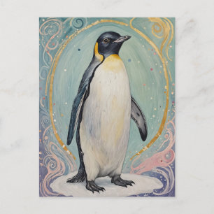 Carte Postale Magique Pastel Penguin