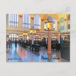 Carte Postale Magnifique Lobby, Union Station, Denver, CO