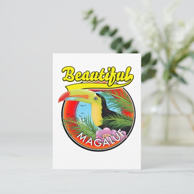 Carte Postale Magnifique Magaluf, logo toucan  (Debout devant)