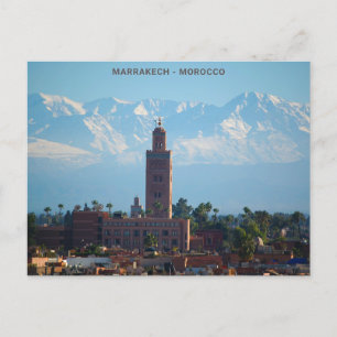 Carte Postale Magnifique Maroc Montagnes de l'Atlas Rouge Marrak