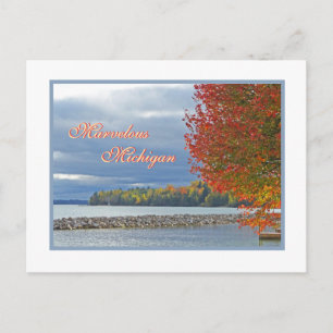 Carte Postale Magnifique Michigan/couleur d'automne