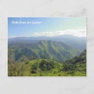 Carte Postale Magnifique paysage des montagnes du Sri Lanka